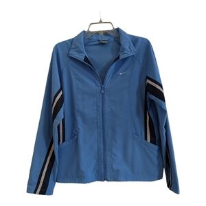 𝅺NIKE kids Blue full zip windbreaker 12-14 Gorpcore